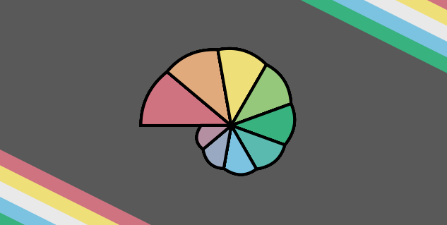 Autistic Spectrum Pride Flag. A rainbow nautilus, used to represent the autism spectrum, set on a background that takes the Disability Pride flag and moves the stripes to the side. Creative Commons Zero, Public Domain Dedication