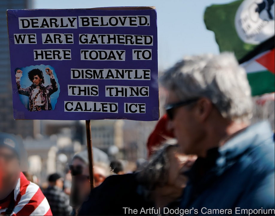 Scene from No Kings! on March 28, 2026