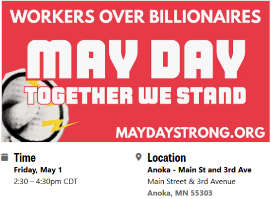 May Day Rally in Anoka