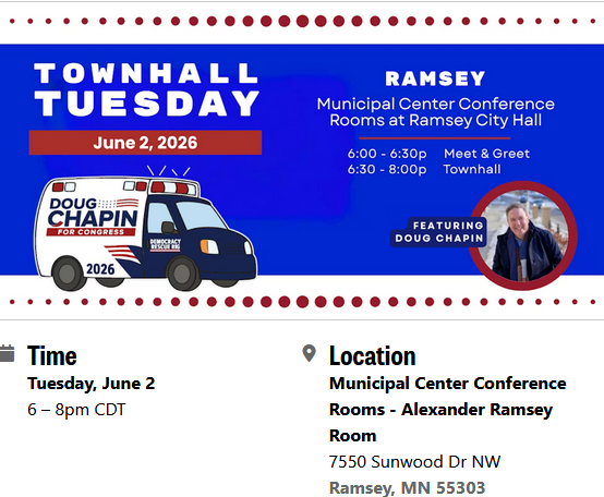 Doug Chapin in Ramsey for Townhall Tuesday