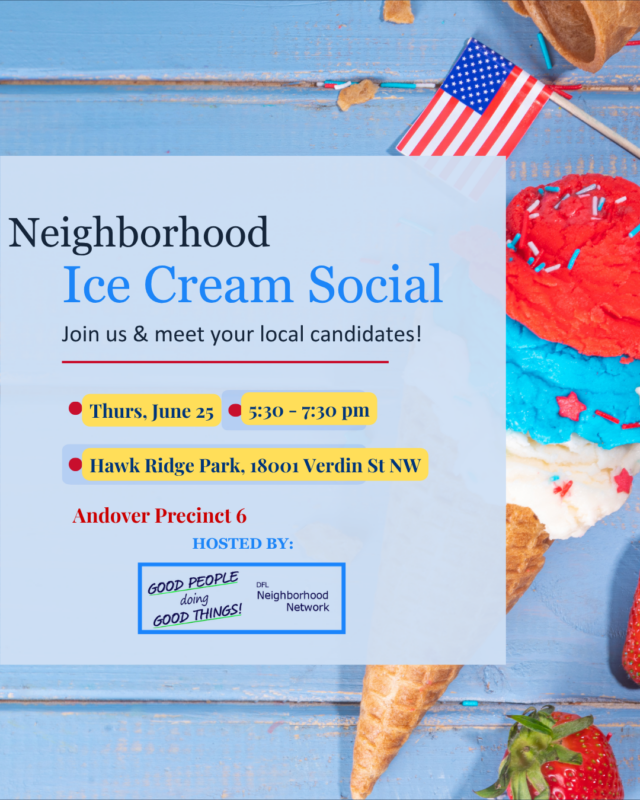 Ice Cream Social - Hawk Ridge Park, 18001 Verdin St NW